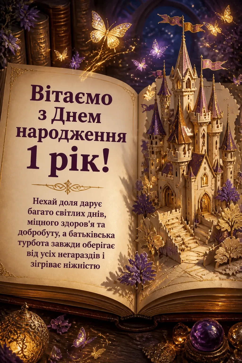 привітання з днем народження 1 рік
