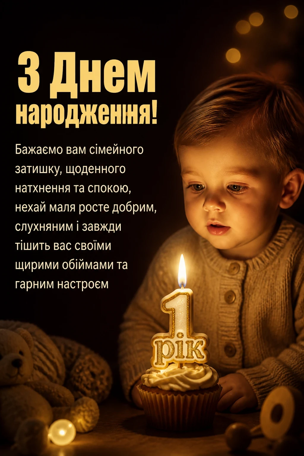привітання з днем народження 1 рік