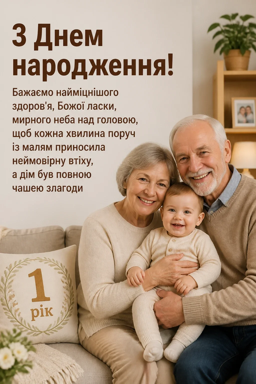 привітання з днем народження 1 рік