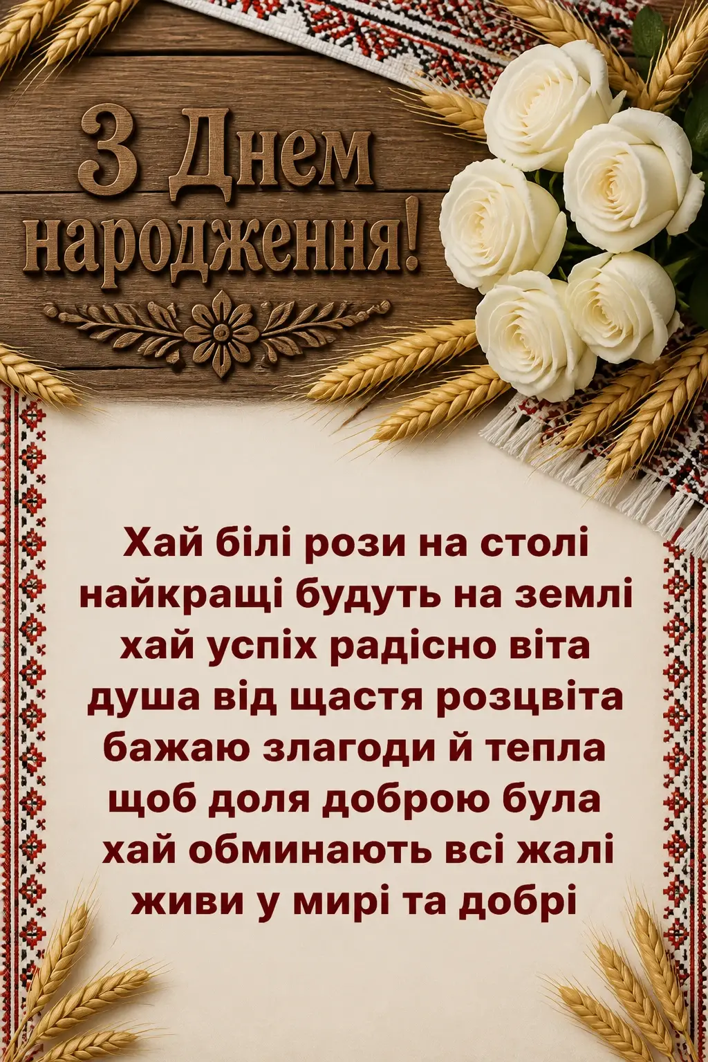 вітальні листівки привітання з днем народження білі троянди вітальні листівки привітання з днем народження білі троянди