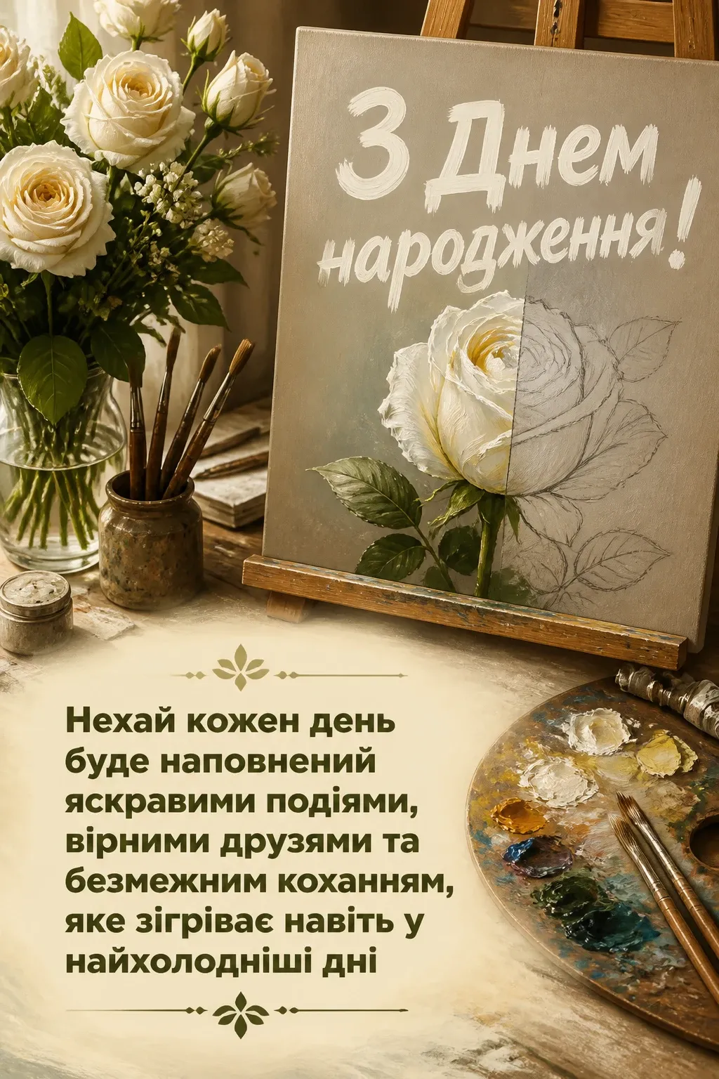 вітальні листівки привітання з днем народження білі троянди вітальні листівки привітання з днем народження білі троянди