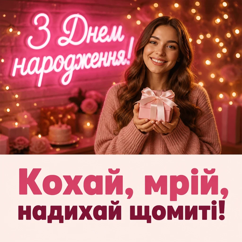 привітання для дівчини з днем народження