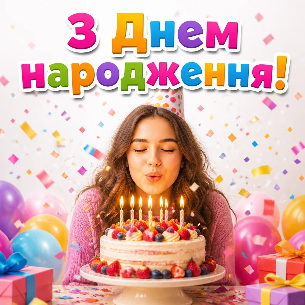 привітання для дівчини з днем народження