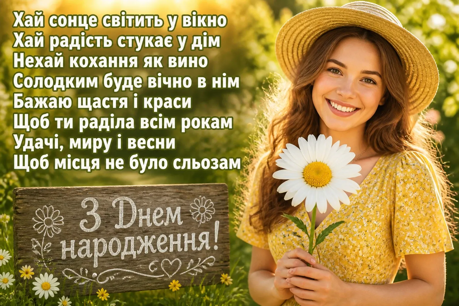 привітання для дівчини з днем народження