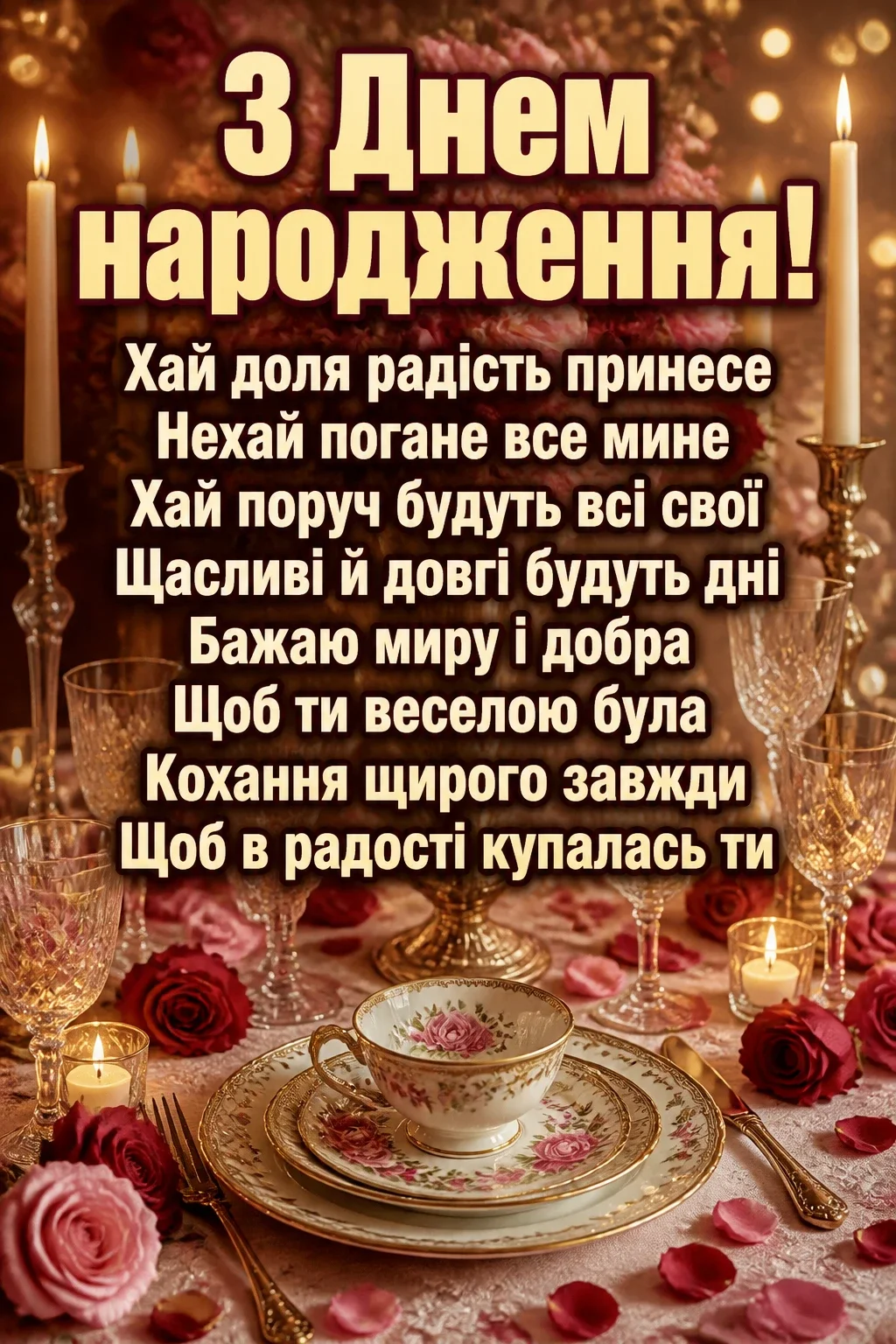 привітання для дівчини з днем народження