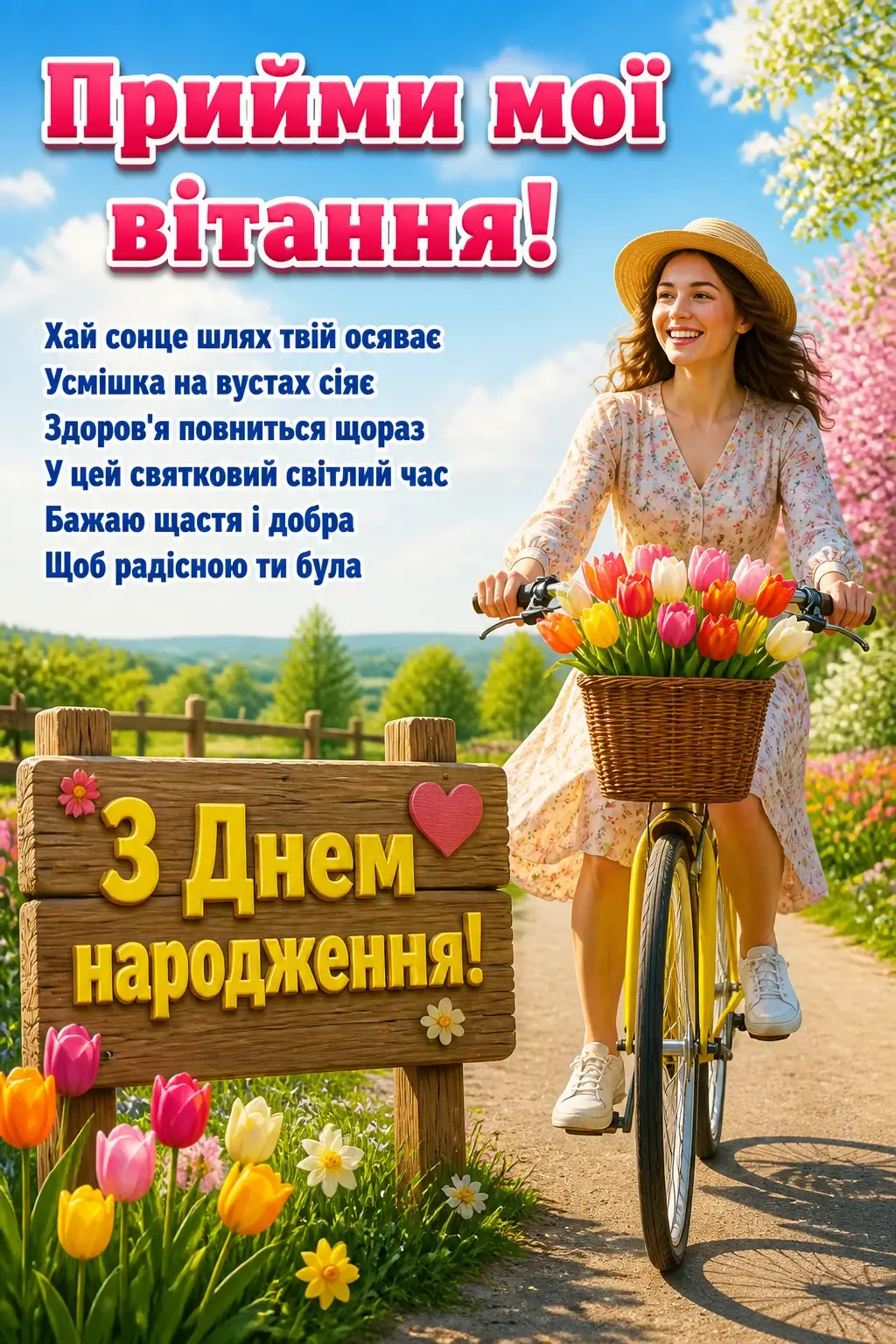 привітання до дня народження жінці