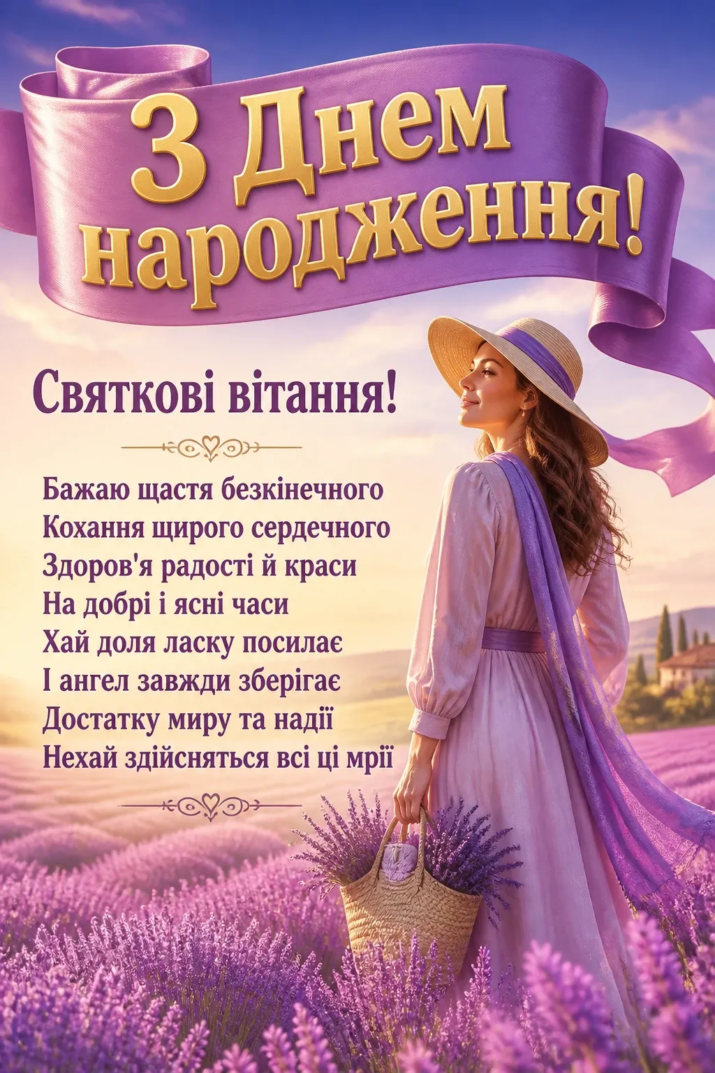 привітання до дня народження жінці