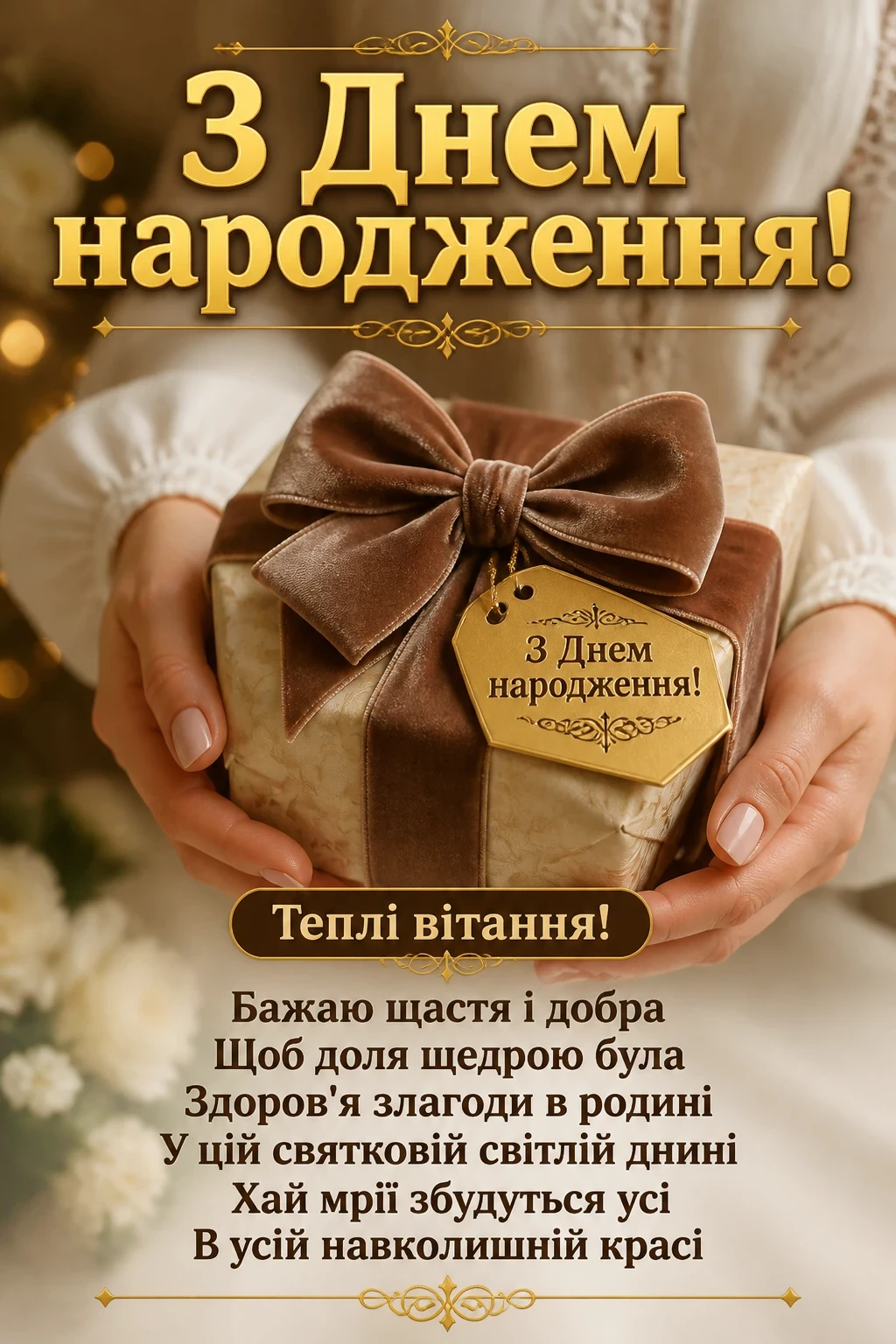 привітання до дня народження жінці