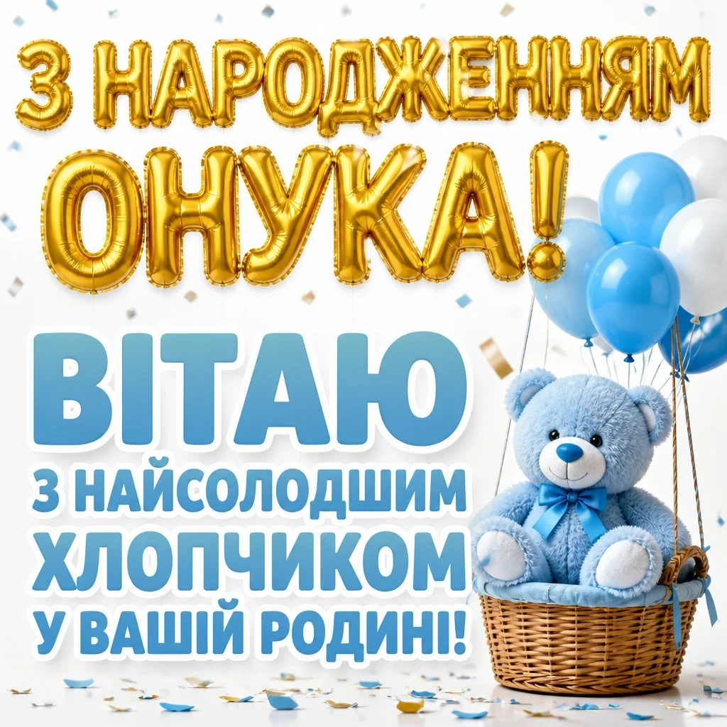 привітання з народженням внука привітання з народженням внука
