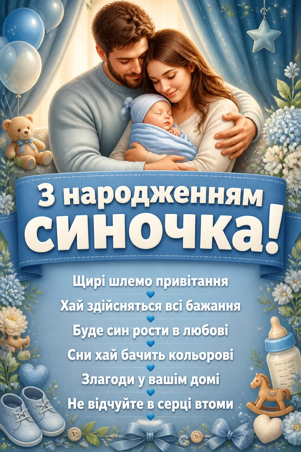 привітання з народженням синочка своїми словами привітання з народженням синочка своїми словами