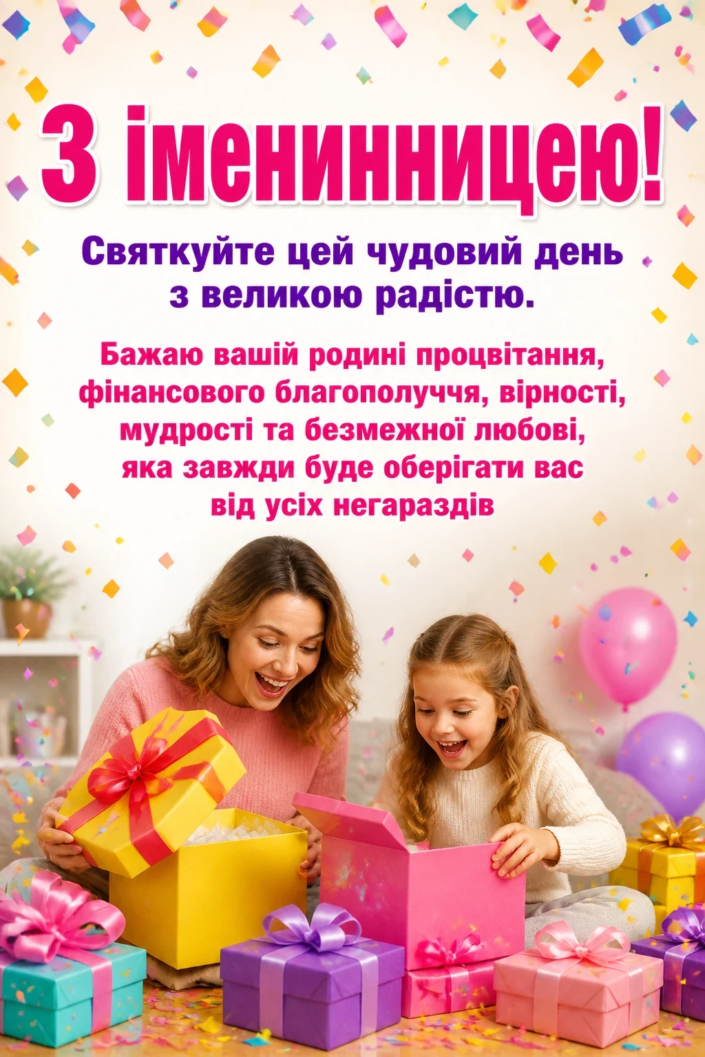 привітання мамі з іменинницею привітання мамі з іменинницею