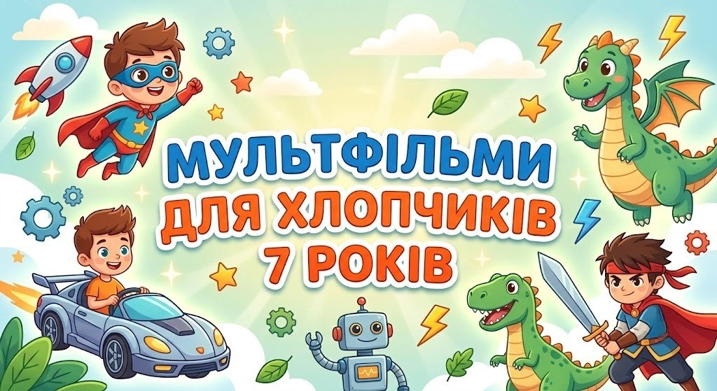 Кращі мультфільми для хлопчиків 7 років
