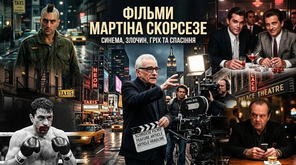 Фільми Мартіна Скорсезе, де знімались зірки Голлівуду