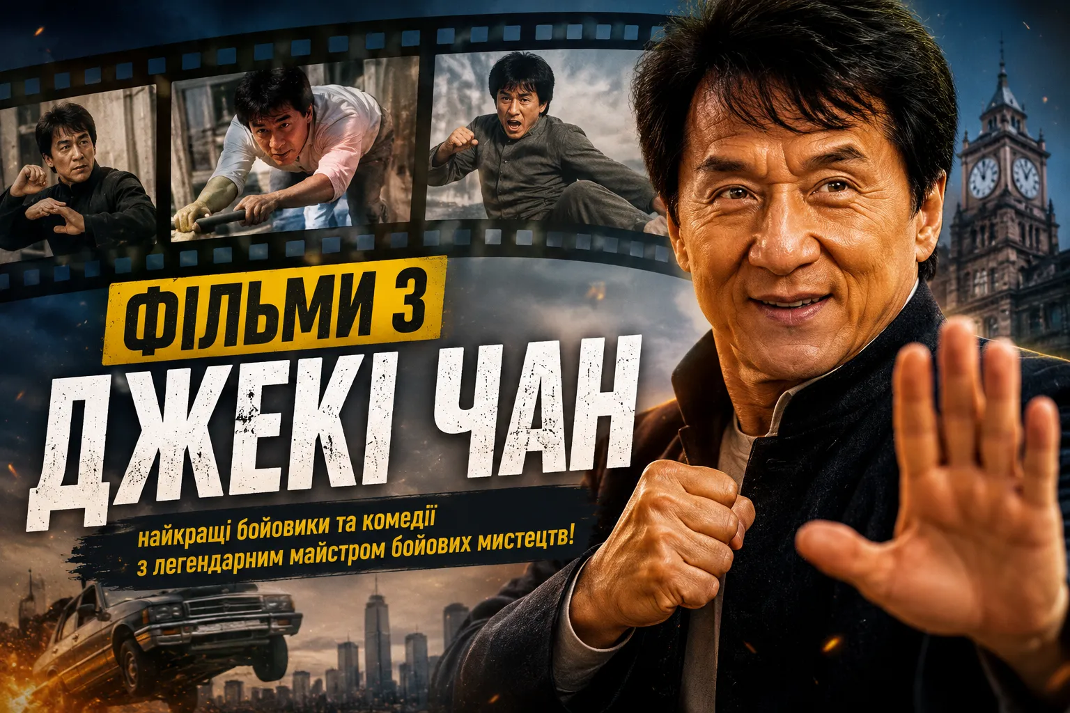 Кращі фільми з Джекі Чаном на будь-який смак
